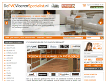 Tablet Screenshot of depvcvloerenspecialist.nl